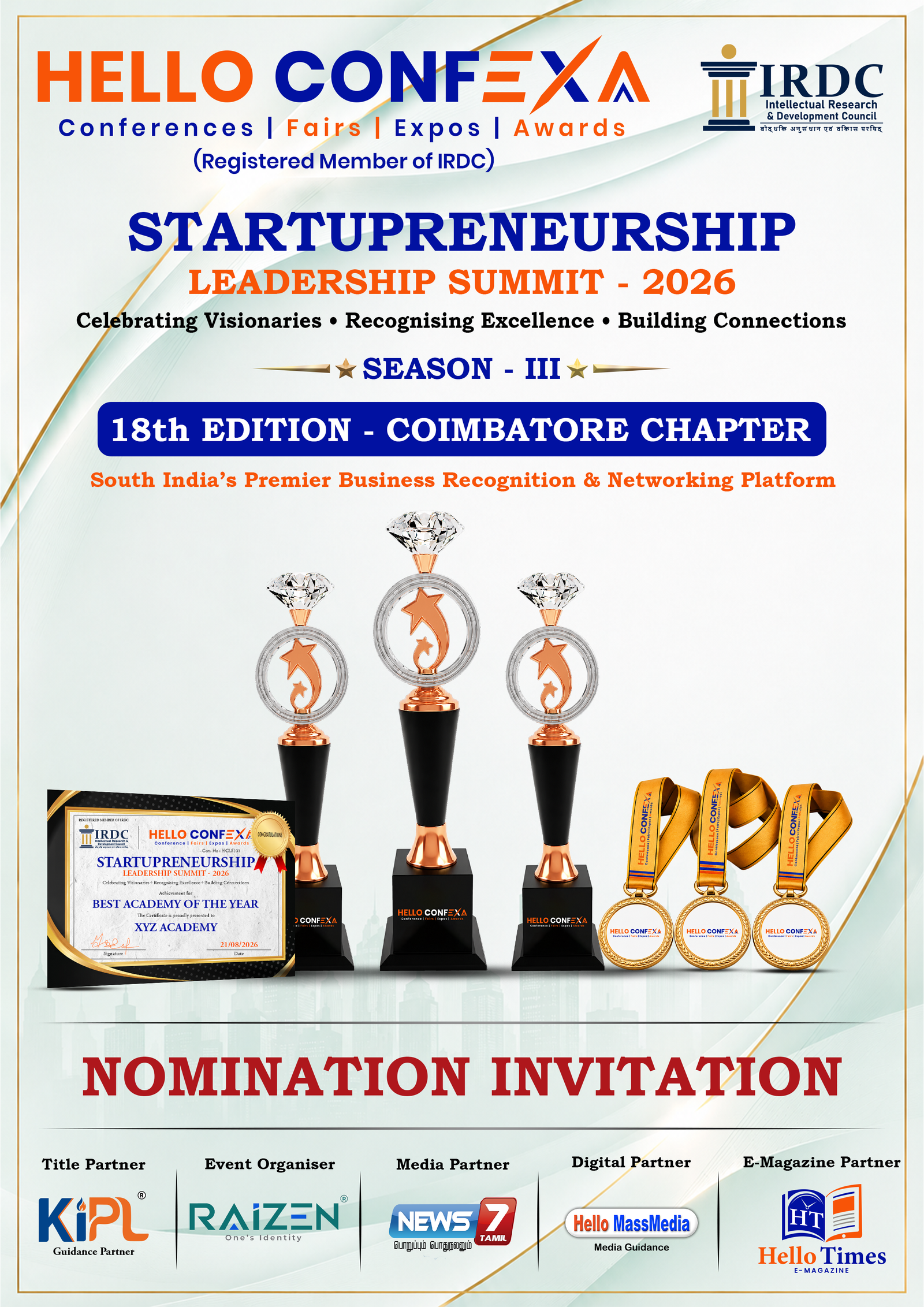 Startupreneurship Leadership Summit – Coimbatore Chapter